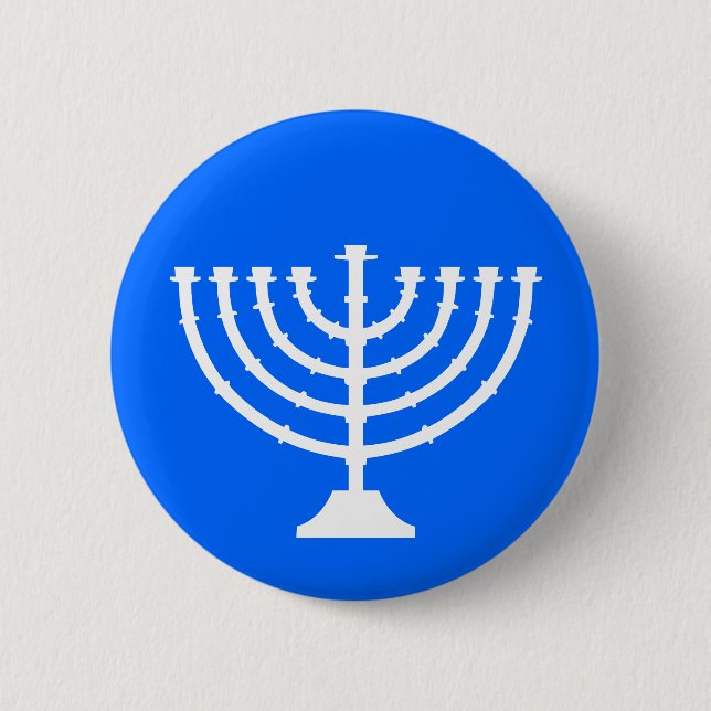 Menorah Holiday Button (Front)