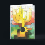 Menorah Holiday Card<br><div class="desc">Greeting Card Vertical Template</div>