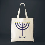 Menorah Icon Tote Bag<br><div class="desc">Menorah is made of the letters: Menorah: Mem, Nun, Resh, Hey Mem - Chaos Mighty Blood Nun - Continue Heir Son Resh - First Top Beginning Hey - Look Reveal Breath Exo 25:31 And thou shalt make a candlestick of pure gold: of beaten work shall the candlestick be made: his shaft,...</div>