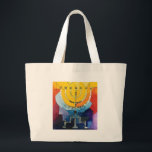 Menorah Large Tote Bag<br><div class="desc">Bag Template</div>
