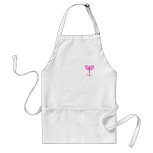 Menorah Pink Standard Apron