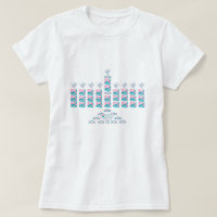MENORAH-Pink & Teal!