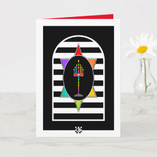 Menorah Shalom Greeting Card