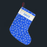 Menorah Star of David Hanukkah CUSTOMIZE IT Small Christmas Stocking<br><div class="desc">Customise this stocking with a name or other text. Show your love for the holidays. Hand drawn by me! Check my shop for lots more matching items like wrapping paper,  pillows,  towels and gift wrap too!</div>