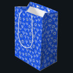 Menorah Star of David Hanukkah Pattern Blue Medium Gift Bag<br><div class="desc">Check my shop for more colours and designs or let me know if you'd like something custom. Thanks for shopping with me!</div>