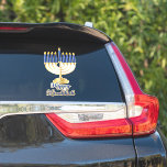 Menorah with Lights Happy Hanukkah<br><div class="desc">Great for celebrating Hanukkah season,  this design features our original menorah vector graphic with script text calligraphy,  "Happy Hanukkah" greeting.  Composite design by Holiday Hearts Designs (rights reserved).</div>