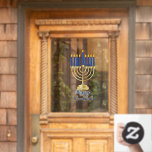 Menorah with Lights Happy Hanukkah<br><div class="desc">Great for celebrating Hanukkah season,  this design features our original menorah vector graphic with script text calligraphy,  "Happy Hanukkah" greeting.  Composite design by Holiday Hearts Designs (rights reserved).</div>