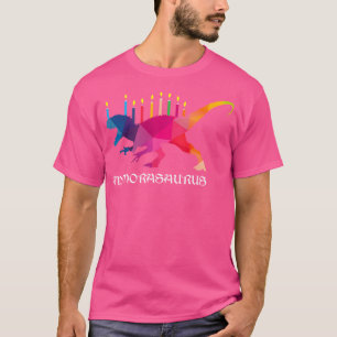 Menorasaurus Funny Hanukkah Menorah Dinosaur T Shi T-Shirt