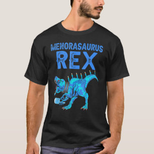Menorasaurus Rex  Dinosaur Rex Hanukkah Menora Pun T-Shirt