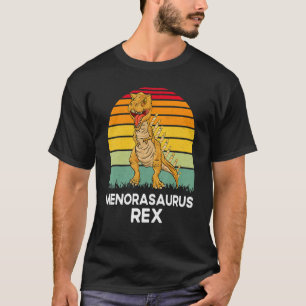 Menorasaurus Rex  Dinosaur Rex Hanukkah Menora Pun T-Shirt