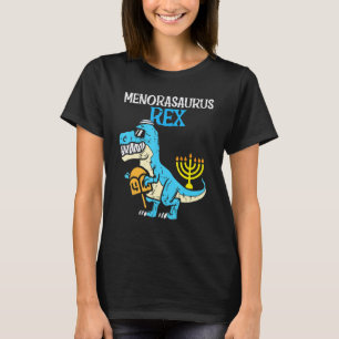 Menorasaurus Rex Jew Dino Trex Toddler Boys Hanukk T-Shirt