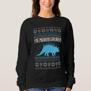 menorasaurus rex rex dinosaur happy hanukkah chris sweatshirt