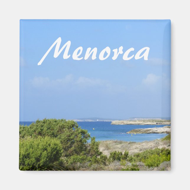 Menorca Coast Souvenir Magnet (Front)