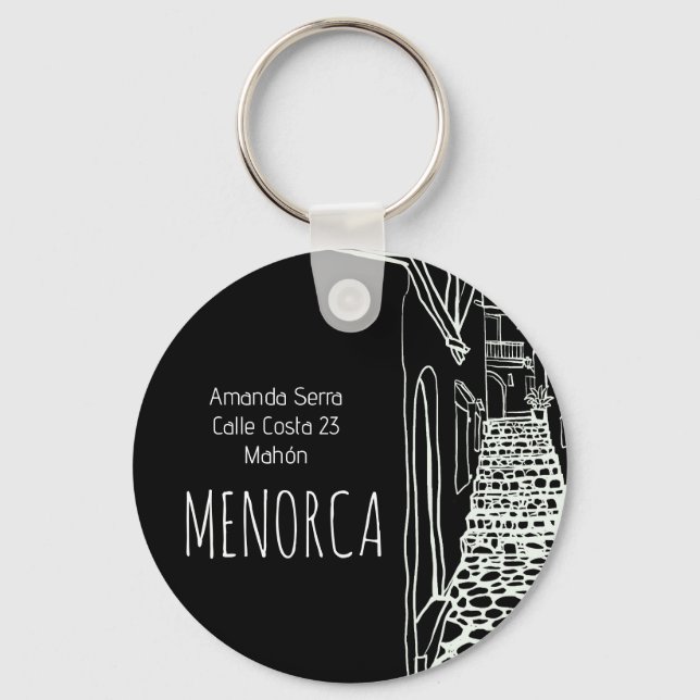 Menorca Key Ring (Back)