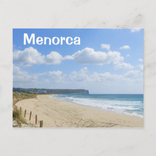 Menorca Son Bou Beach Postcard