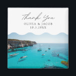 Menorca Spain Wedding Favour Thank You Magnet<br><div class="desc">Menorca Spain Wedding Favour Thank You magnet</div>