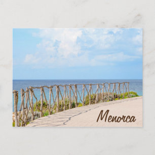 Menorca Traditional Wooden Fence Postcard
