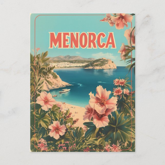 Menorca Vintage  Postcard (Front)