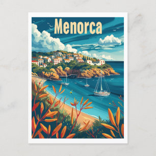 Menorca Vintage Postcard