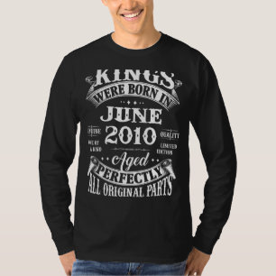 Mens 12th Birthday Gift For Kings Born In June 201 T-Shirt