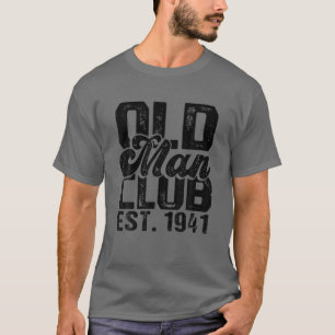 Mens 1941 Birthday Party - Old Man Club Est. 1941 T-Shirt