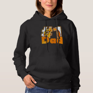 Mens 1 Dad Basketball Player Vintage Basketball Da Hoodie