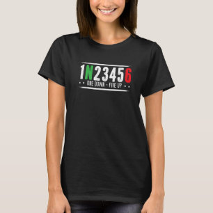 Mens 1N23456 Motorcycle Gear Shift Motorcyclist Bi T-Shirt