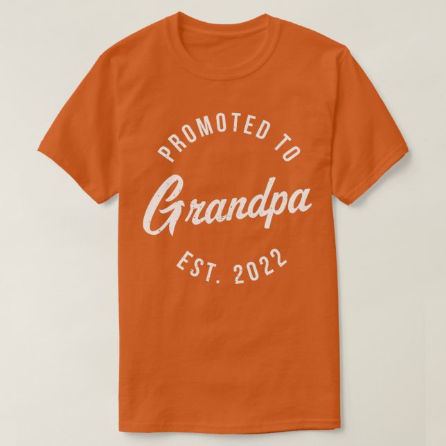 Mens 1st Time Grandpa EST 2022 New First Grandpa 2 T-Shirt (Design Front)