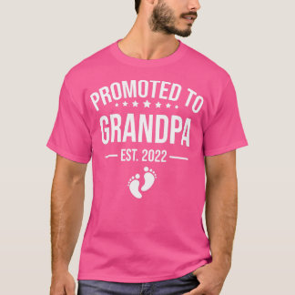 Mens 1st Time Grandpa EST 2022 New First Grandpa 2 T-Shirt