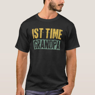 Mens 1st Time Grandpa Father's Day T-Shirt