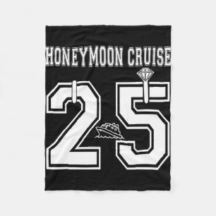 Mens 2025 married honeymoon cruise newlyweds wife fleece blanket