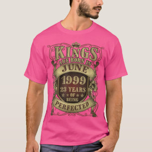 Mens 23rd Birthday Gift Perfected King Born June 1 T-Shirt