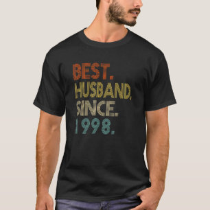 Mens 25th Wedding Anniversary Best Husband Since 1 T-Shirt