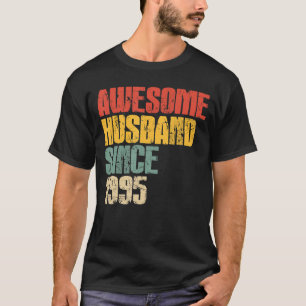 Mens 28th Wedding Anniversary for Him Awesome Husb T-Shirt