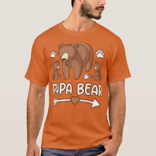 mens 2 cubs shirts, daddy bear t shirts for papa