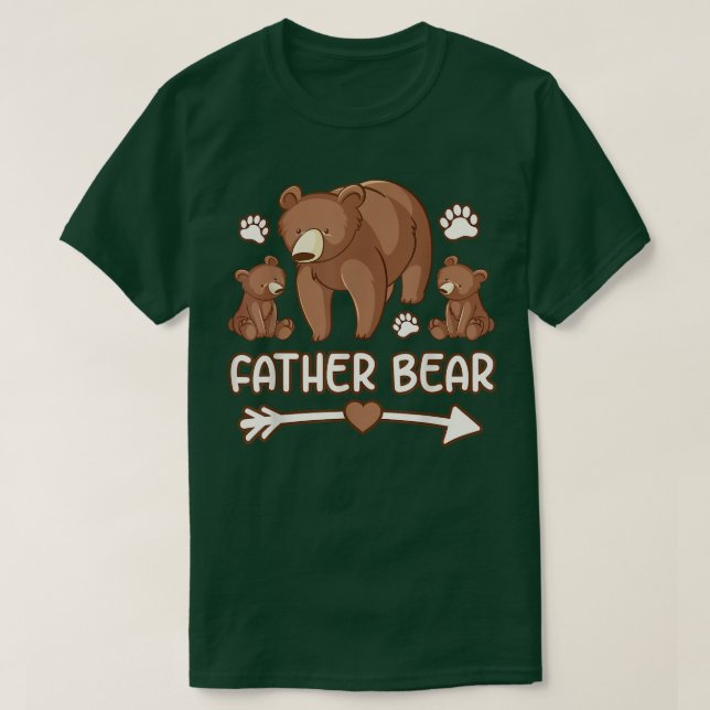 mens 2 cubs tshirts, daddy bear tshirt for for fat (Design Front)