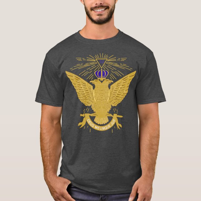 Mens 33rd Degree Mason T  Masonic Tee Scottish (Front)