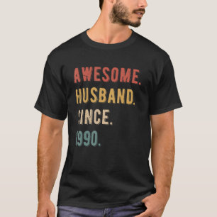 Mens 33rd Wedding Anniversary - Awesome Husband Si T-Shirt