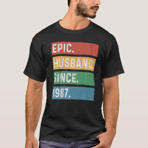 Mens 36 Year 36th Wedding Anniversary - Epic Husba T-Shirt