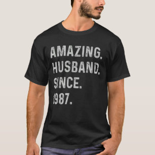 Mens 36th Wedding Anniversary 36 Year Amazing Husb T-Shirt