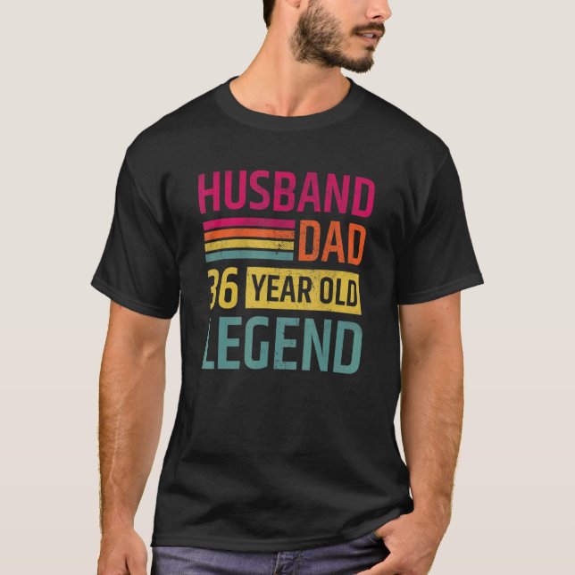 Mens 36th Year Birthday For Husband Born In 1986 H T-Shirt (Front)