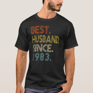 Mens 40th Wedding Anniversary Best Husband Since 1 T-Shirt