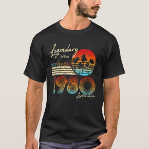 Mens 40Thbirthdaygifts Born In November 1980 40Th T-Shirt