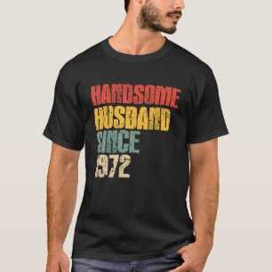 Mens 51st Wedding Anniversary for Him Handsome Hus T-Shirt