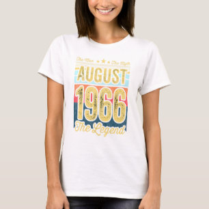 Mens 56th Birthday The Man The Myth The Legend Aug T-Shirt