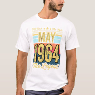 Mens 57th Birthday The Man The Myth The Legend May T-Shirt