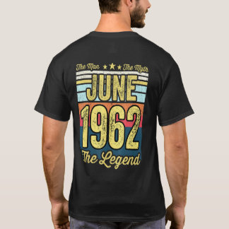 Mens 59th Birthday The Man The Myth The Legend Jun T-Shirt