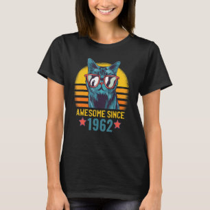 Mens 60th Birthday Awesome Since 1962 Funny For G T-Shirt