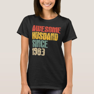 Mens 60th Wedding Anniversary for Him Awesome Husb T-Shirt