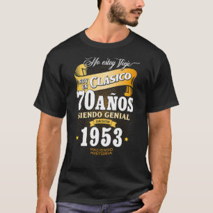 Mens 70th Birthday gift for Men in Spanish Regalo  T-Shirt